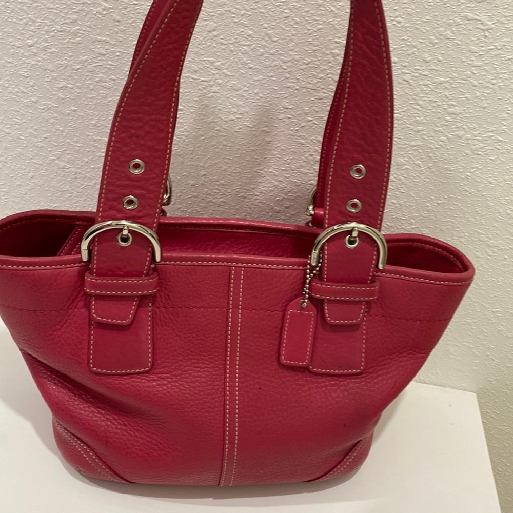 Coach Vintage Pink Purse Soho Satchel J04S-4295 Bag RARE Color - Picture 1 of 14